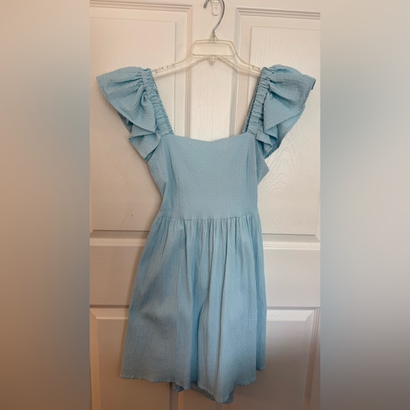 Francesca's Collections Dresses & Skirts - Light Blue Ruffle Dress